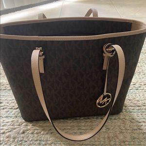 Michael Kors jet set tote brown new with tags